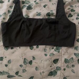 Dark Gray Crop Top